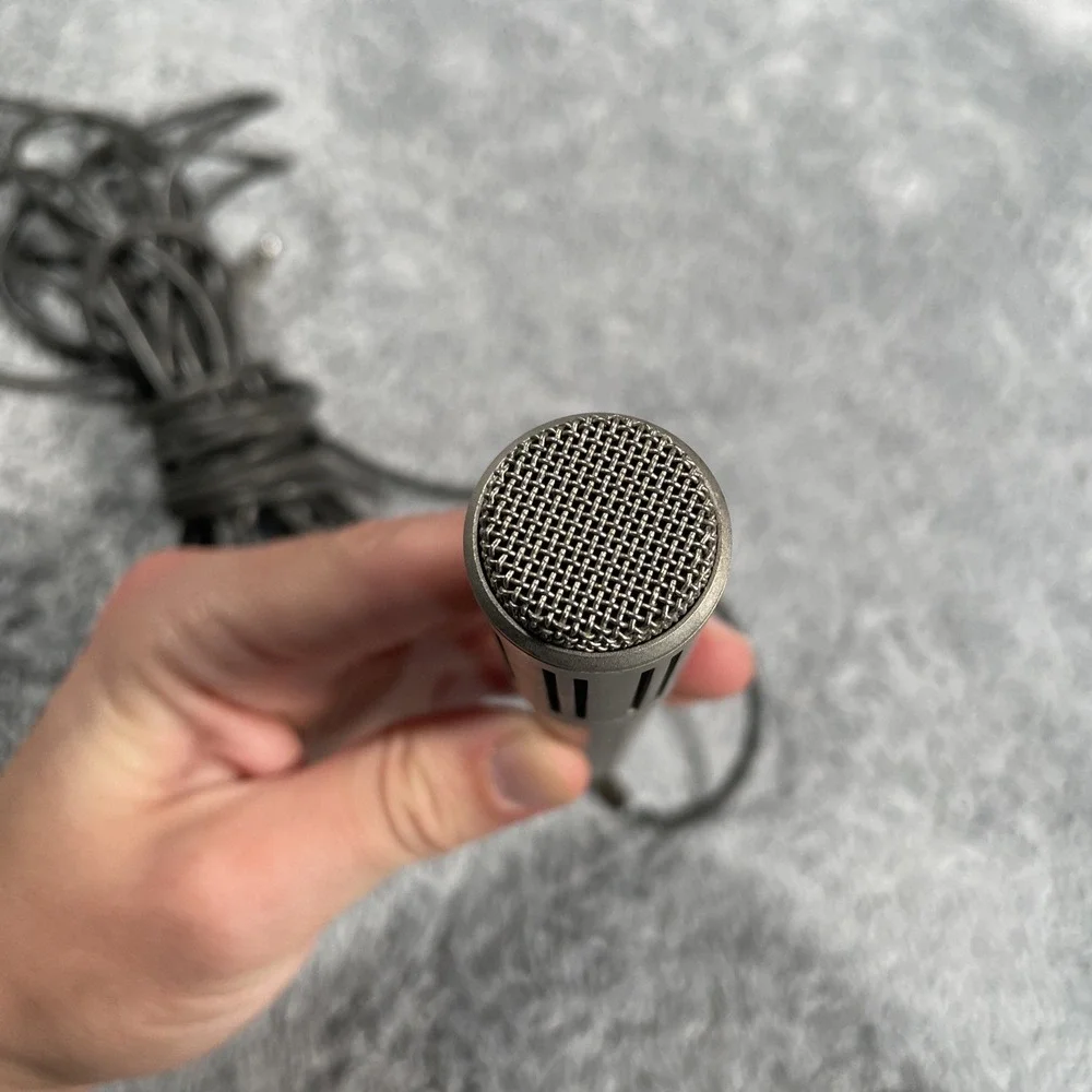 Vintage Sony ECM 270 Electret Condenser Microphone Hi Z Mic Sound Music Singing